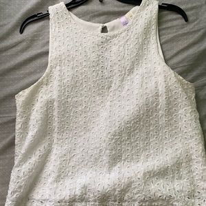 Eyelet Tank Top